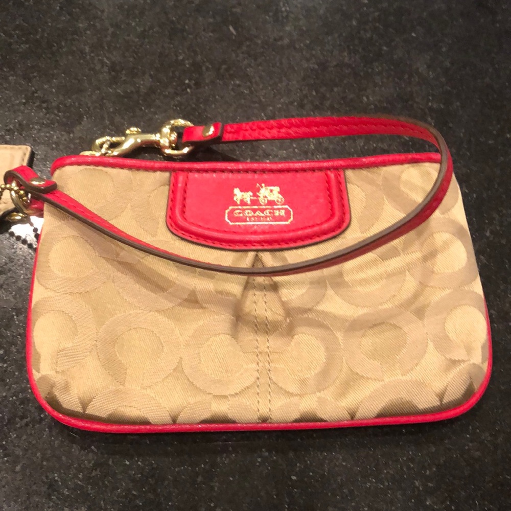 Like new coach wristlet .